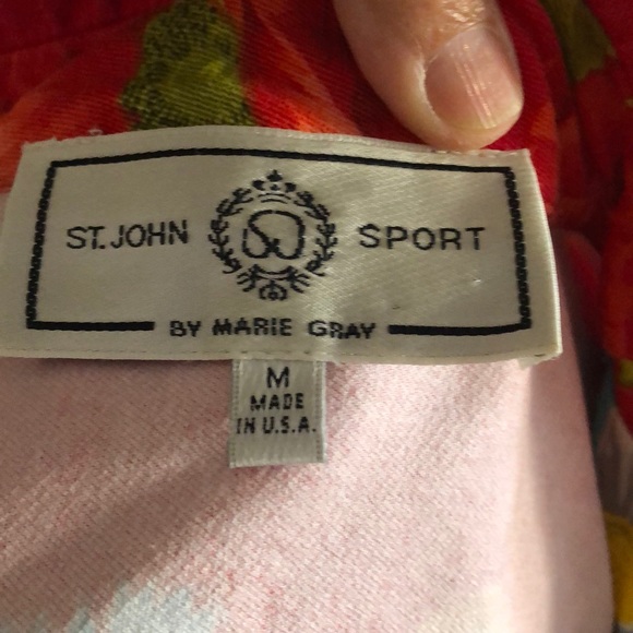Designer St John by Marie Gray Jacket cotton M - Picture 5 of 5